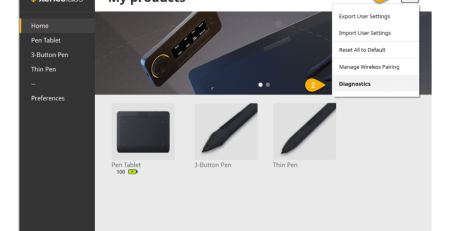 kiểm tra bút stylus